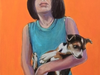 NINA-Y-MASCOTA-II-MIXED-MEDIA-14X11
