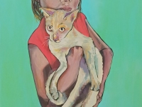 NINA-Y-MASCOTA-MIXED-MEDIA-34X22
